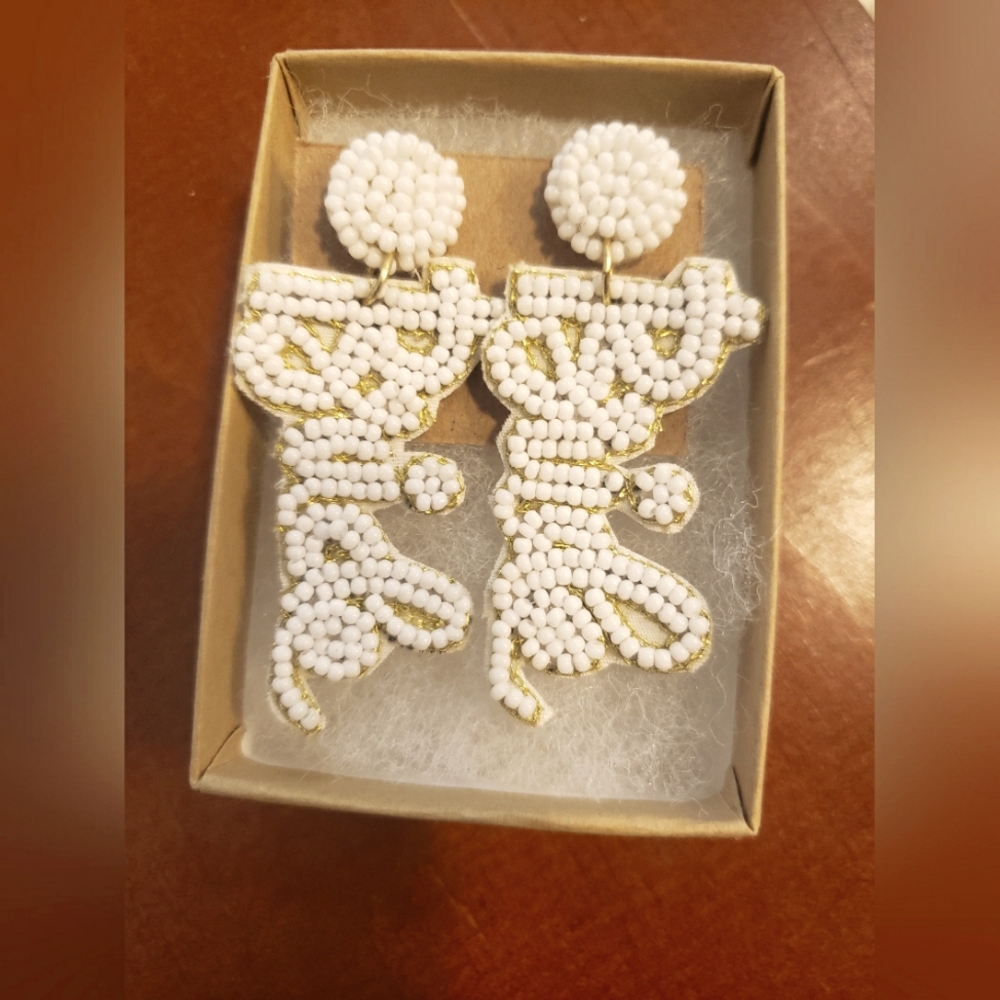NEW Beaded Bridal Earrings